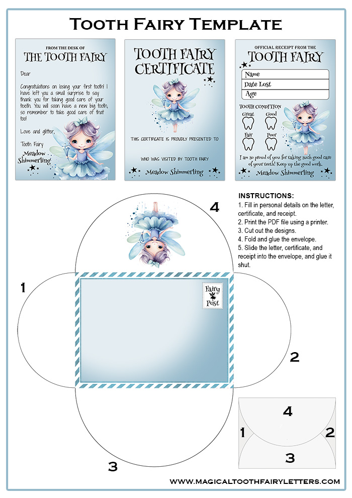 tooth fairy letter template