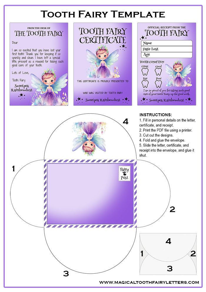 free printable tooth fairy letter pdf