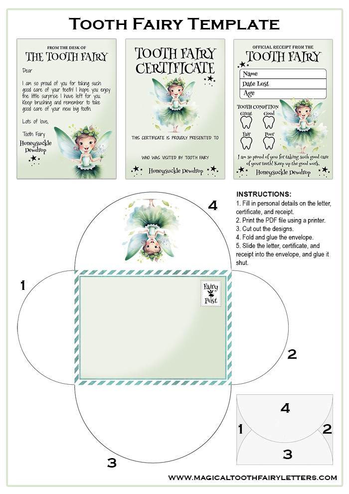 free printable tooth fairy