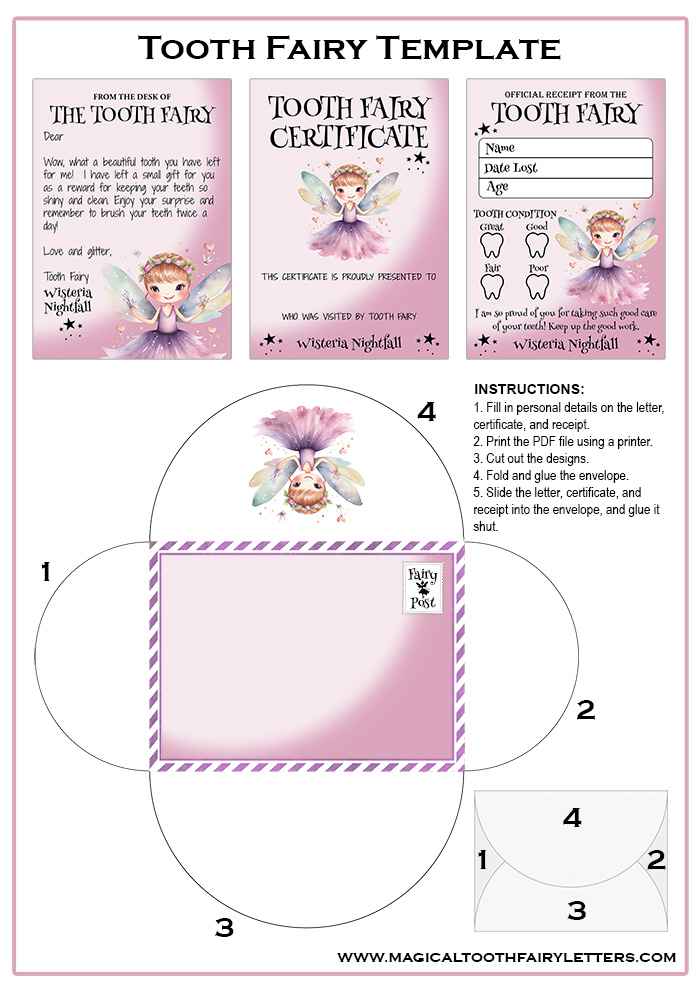 free letter from tooth fairy template