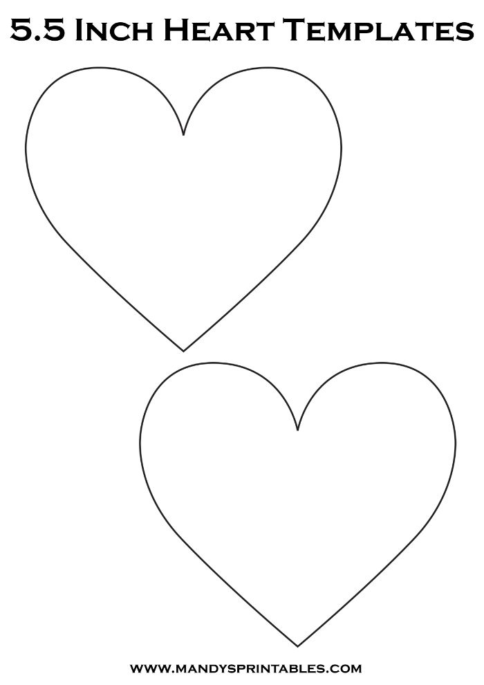 5.5” Large Heart Stencil