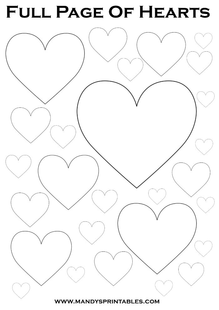 Full Page Of Hearts