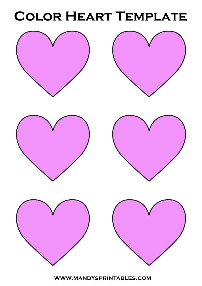 pink heart templates