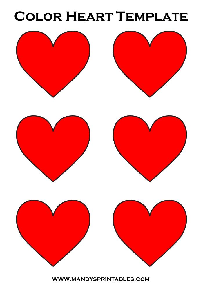 red heart templates