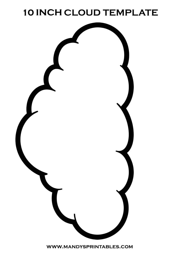 Free printable cloud templates download now 