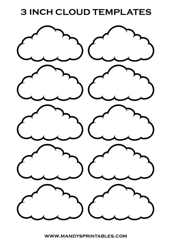 Free Printable Clouds