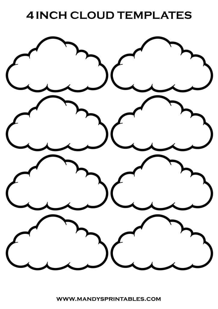 Cloud Shape Template