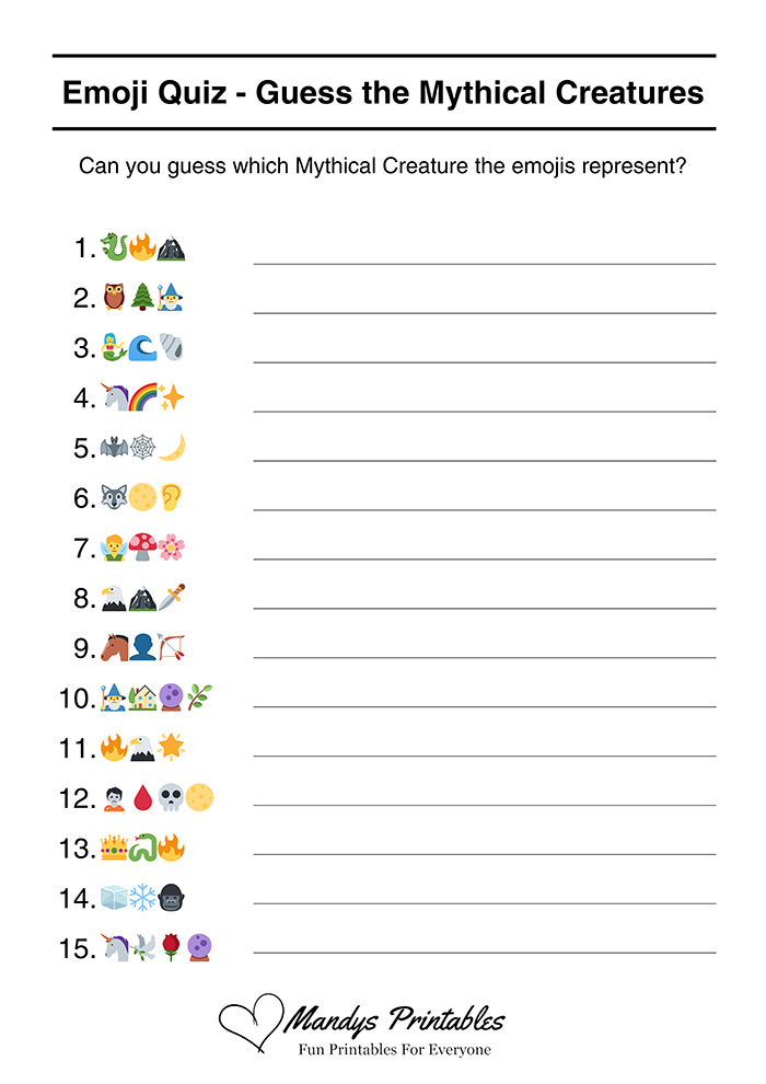 emoji quizzes with answers