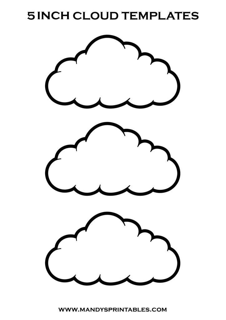 Cloud Template Printable