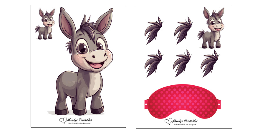 pin the tail on the donkey game