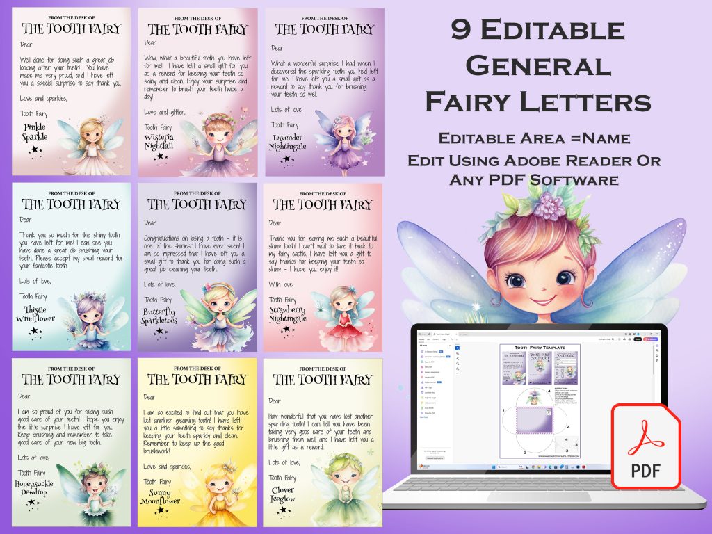 12 Free Printable Tooth Fairy Letters