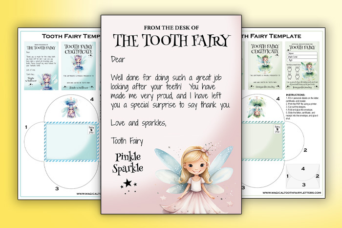 free printable tooth fairy letters