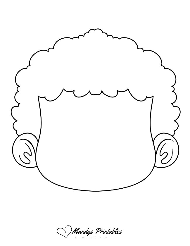 boys face outline