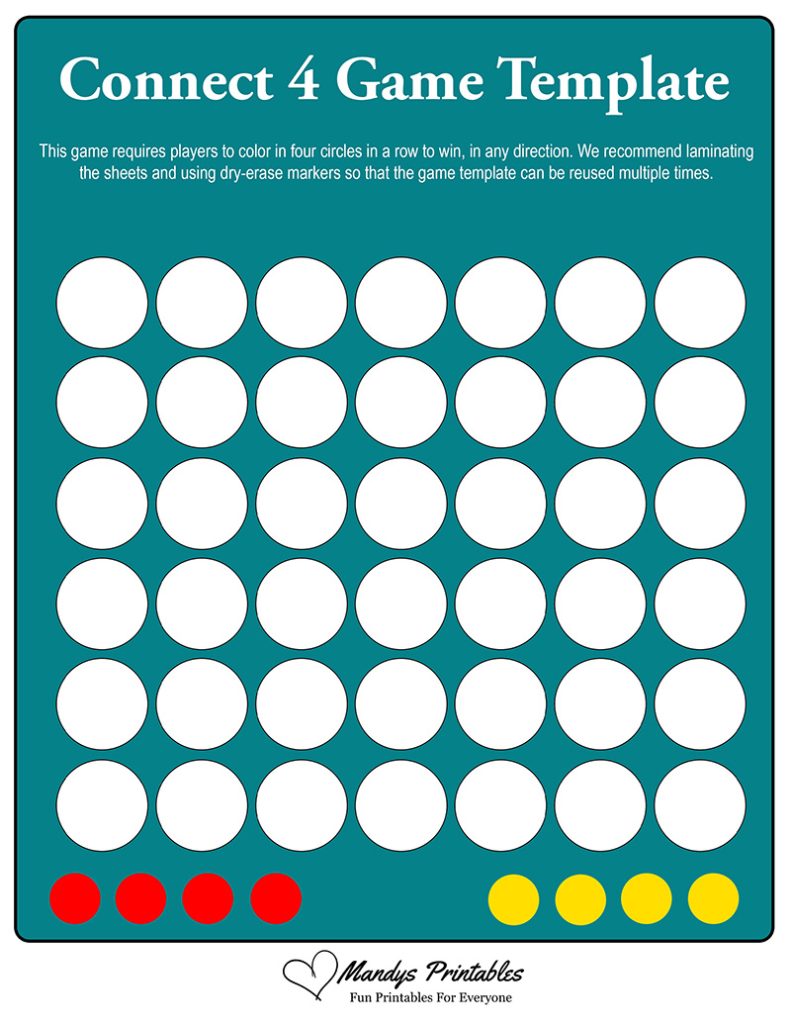 printable connect four