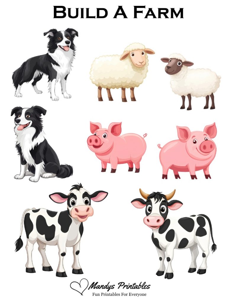 printable farm animal