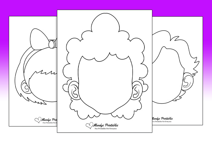printable blank face templates
