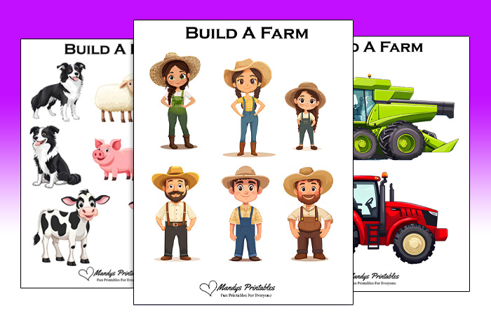 printable farm