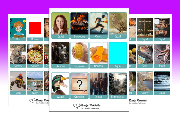 Qu Words With Pictures
