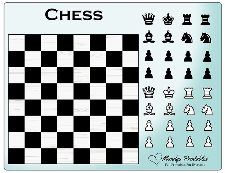 Free Printable Chessboard Pieces Download Now Mandys Printables Free Printable Chessboard Pieces Download Now Mandys Printables