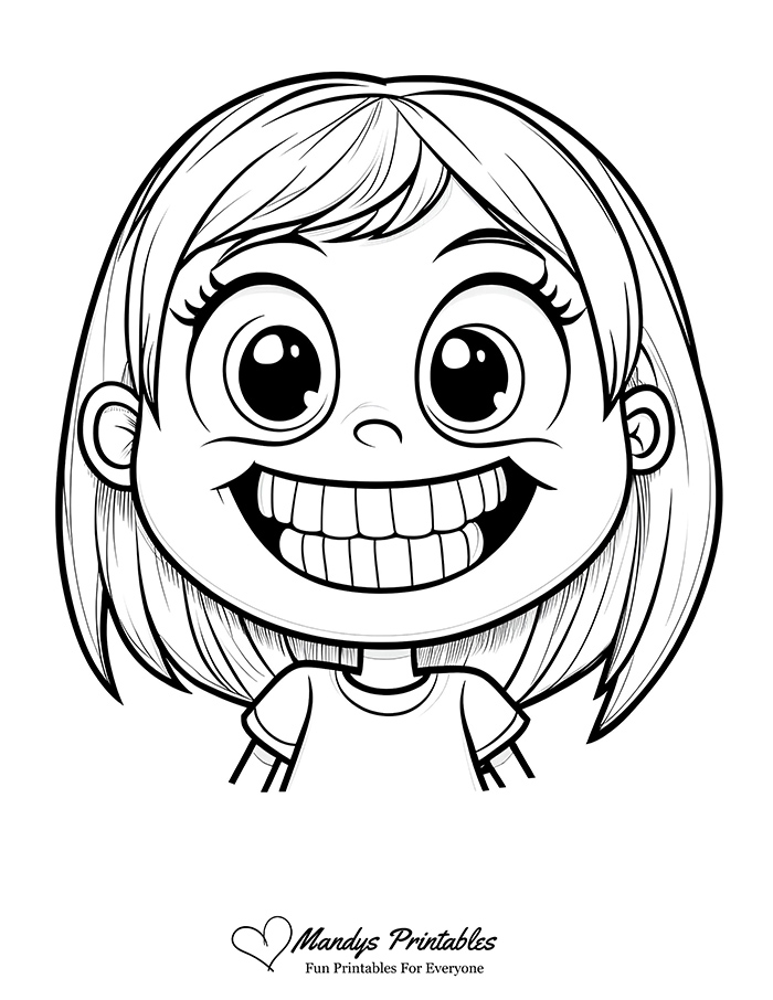 tooth coloring page