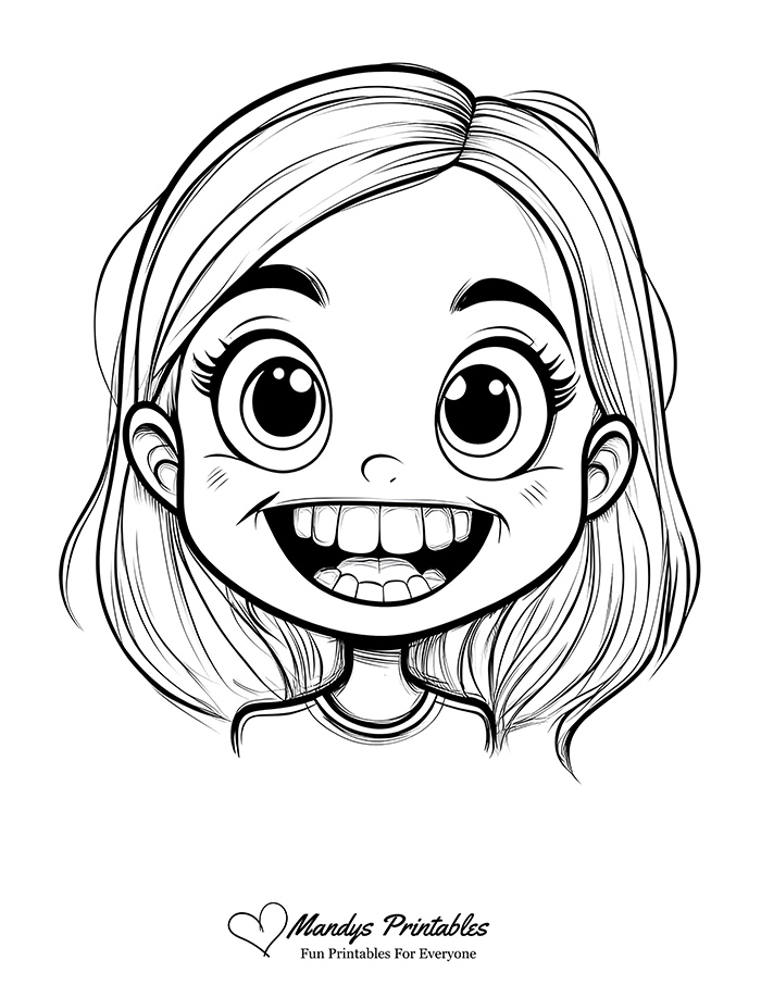 tooth colouring page