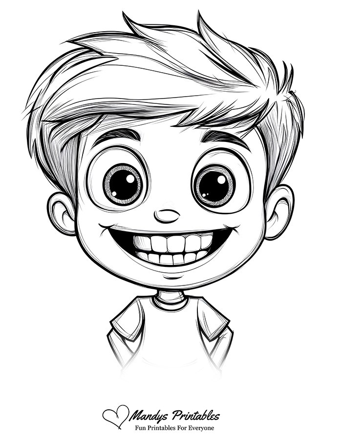 teeth colouring page