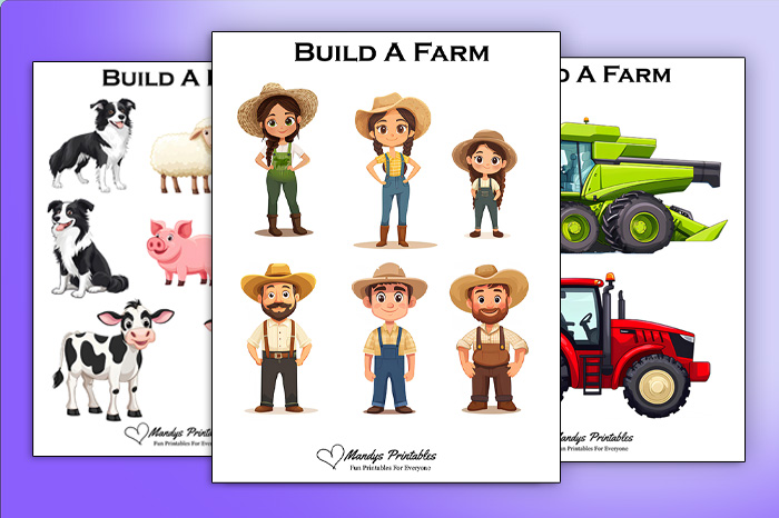 printable farm