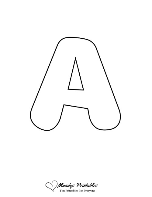 Bubbly Uppercase Bubble Letter A