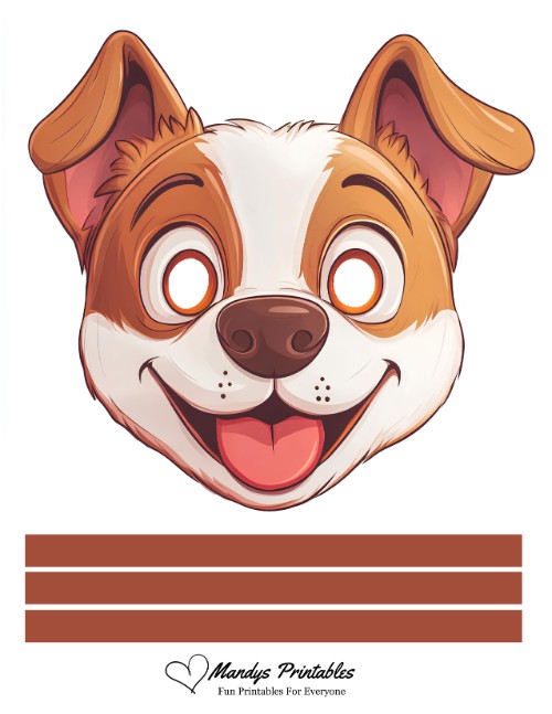 cute dog mask template