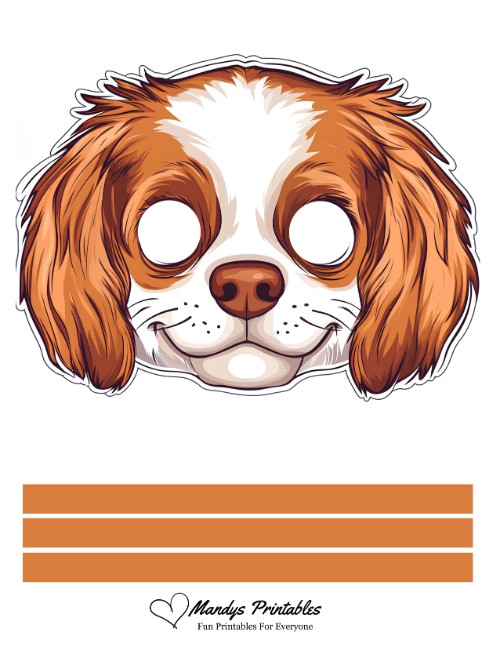 printable spaniel mask