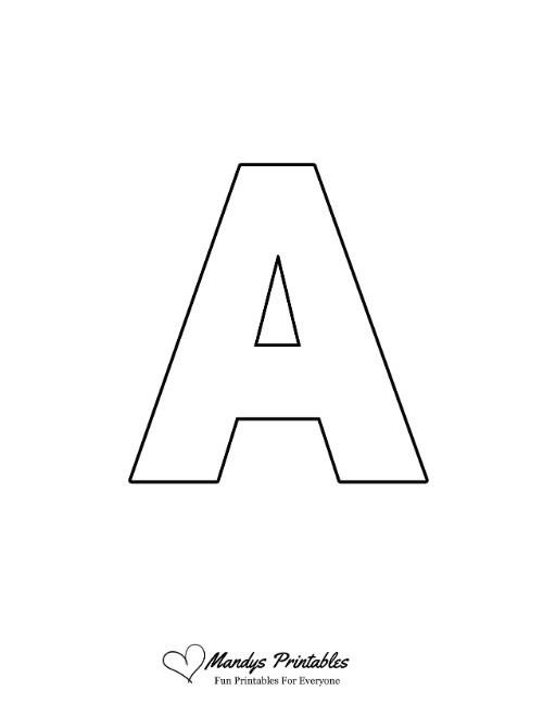 Heavy Uppercase Bubble Letter A