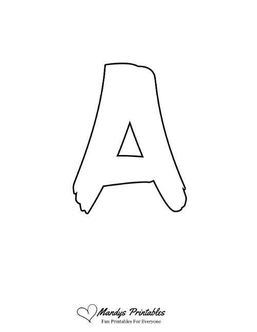 Gravity Uppercase Bubble Letter A