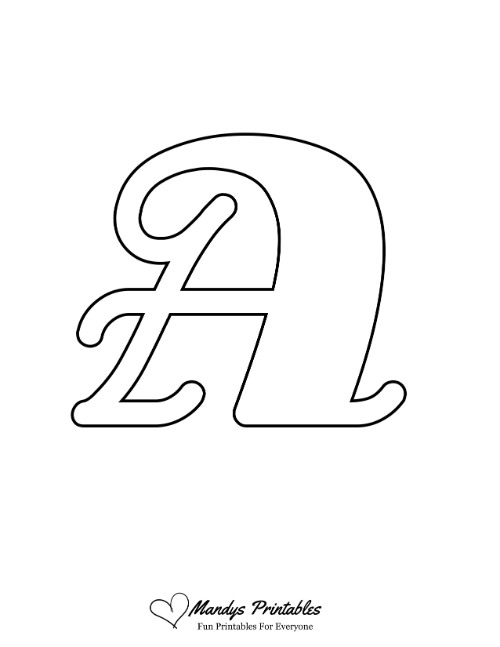 Groovy Uppercase Bubble Letter A