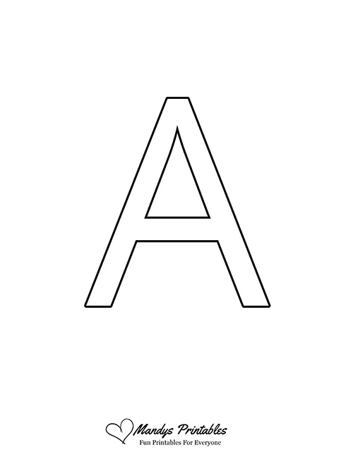 Medium Uppercase Bubble Letter A