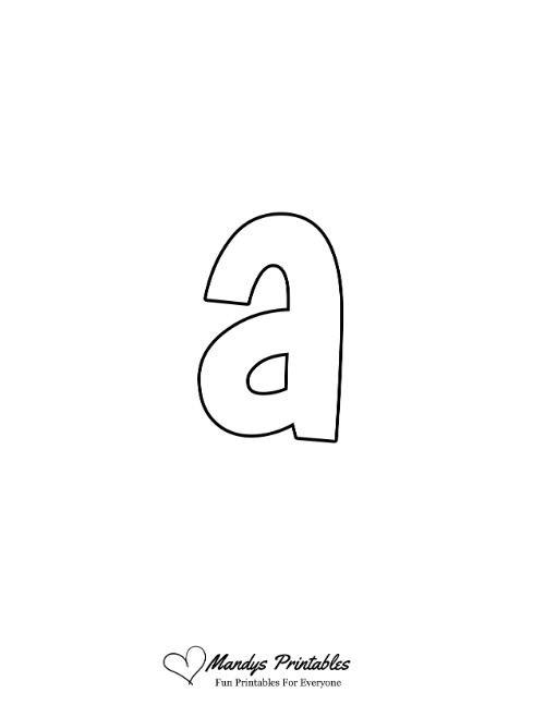 Cool Lowercase Bubble Letter A