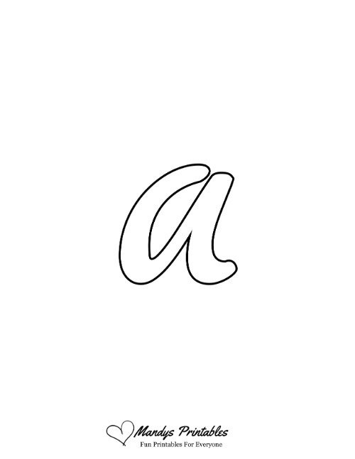 Fancy Lowercase Bubble Letter A