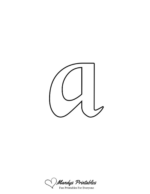 Old English Lowercase Bubble Letter A