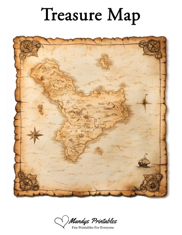 printable treasure maps