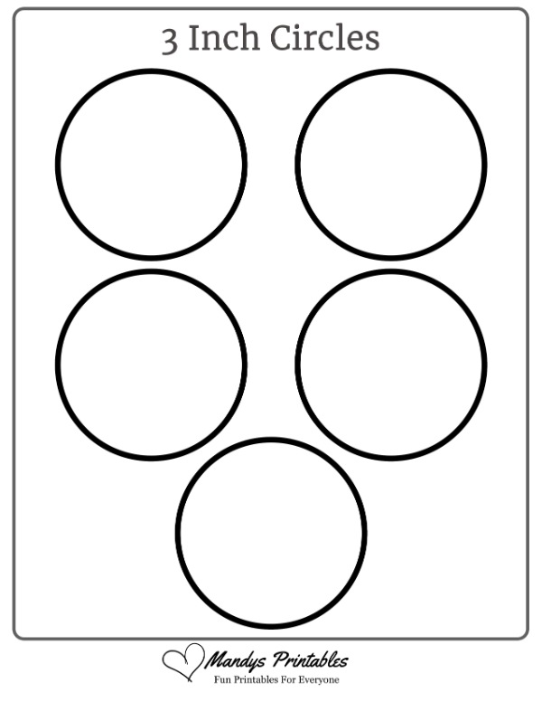 3 Inch Circle Templates