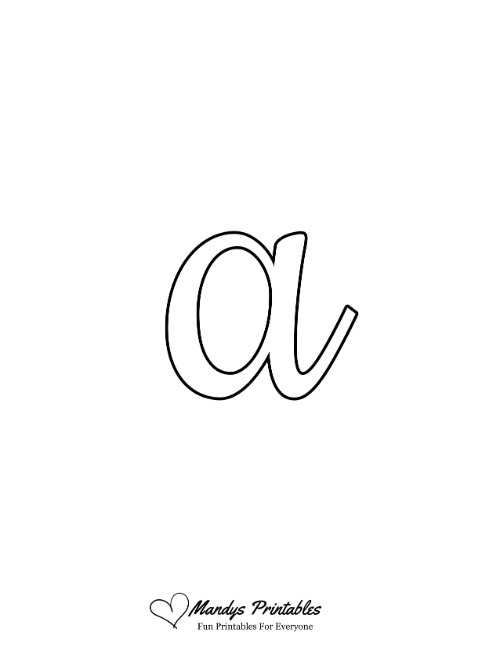 Vintage Lowercase Bubble Letter A