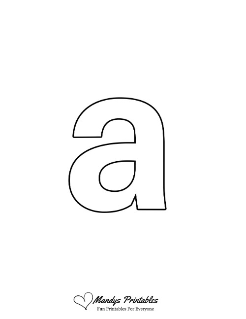 Heavy Lowercase Bubble Letter A