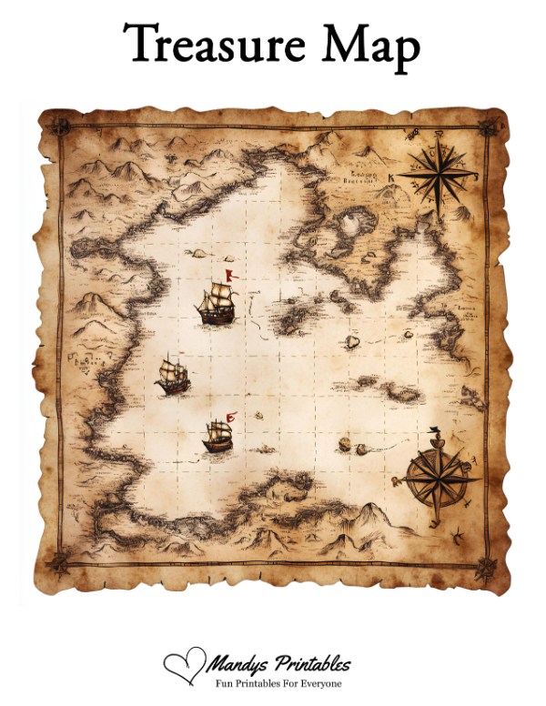 printable treasure maps