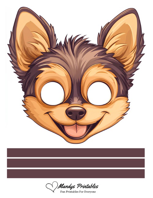 dog mask printable