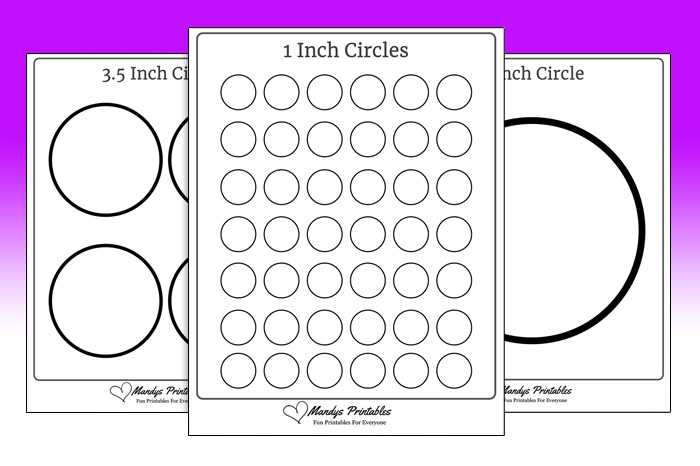printable circle templates