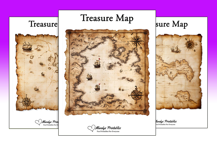 printable treasure maps