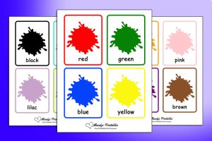 Free Printable Color Flash Cards - Color Flash Cards 1 300x200 