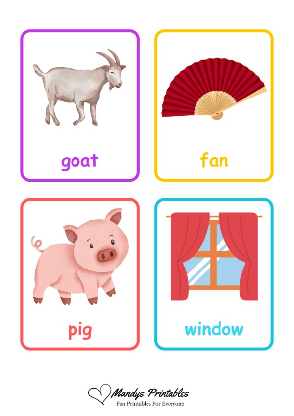 first word flash cards