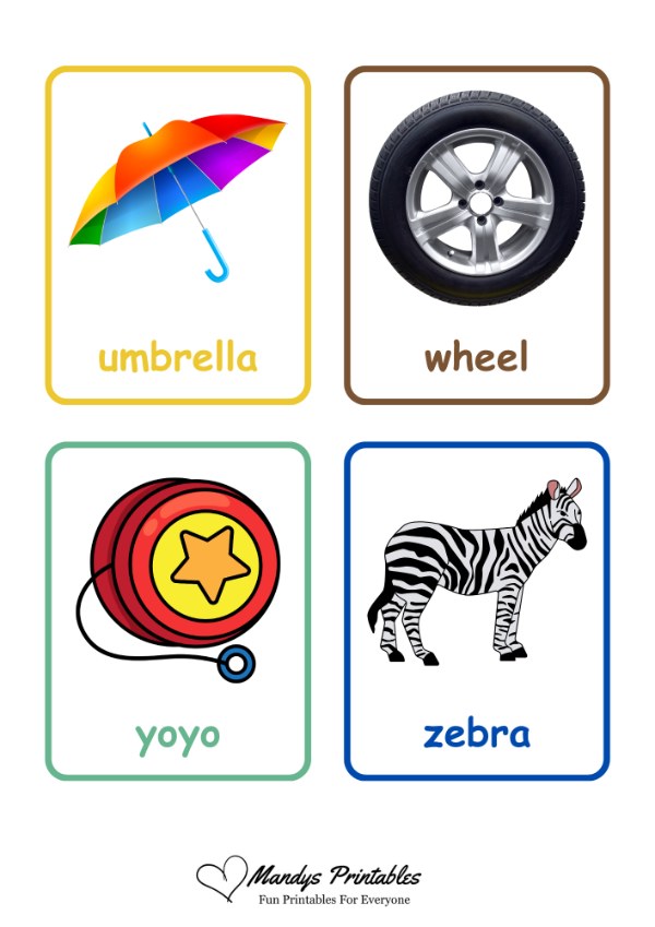 first word flash cards