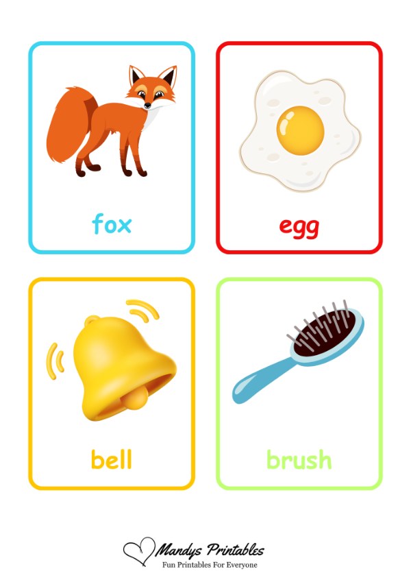 first word flash cards