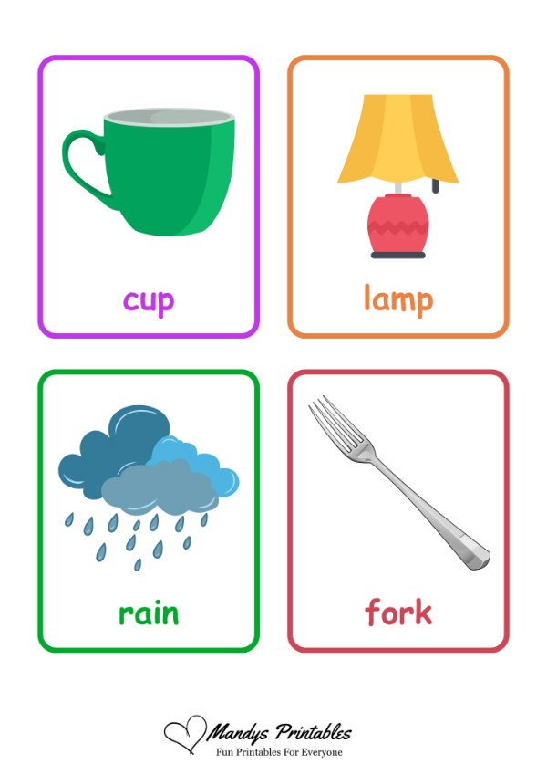 first word flash cards